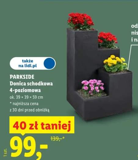 Donica schodkowa 4-poziomowa