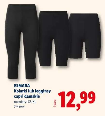 Kolarki lub legginsy capri damskie