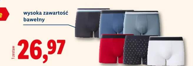 Bokserki męskie z bawełną, 3 pary