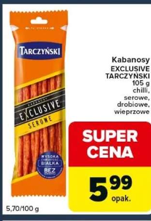 Kabanosy Exclusive chilli, serowe, drobiowe, wieprzowe