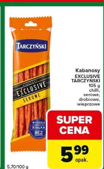 Kabanosy Exclusive chilli, serowe, drobiowe, wieprzowe