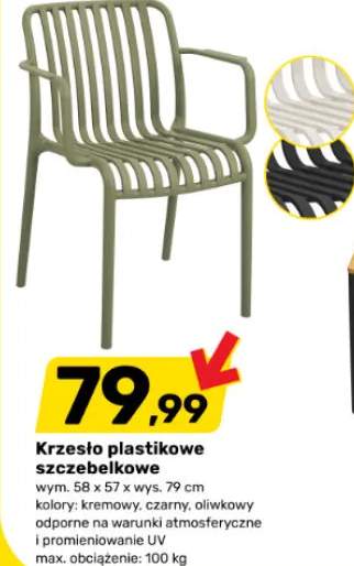 Krzesło plastikowe szczebełkowe
