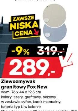 Zlewozmywak granitowy Fox New