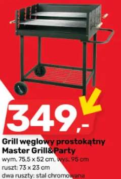 Grill węglowy prostokątny