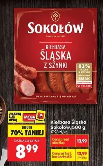 Kiełbasa śląska z szynki