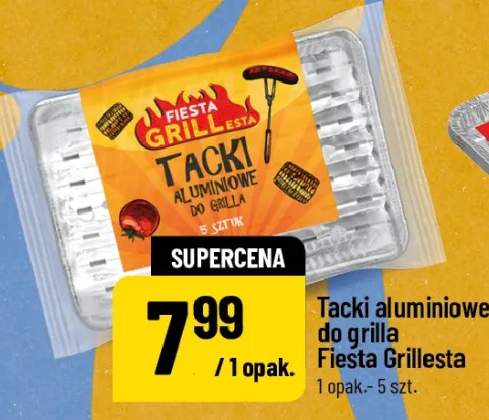 Tacki aluminiowe do grilla