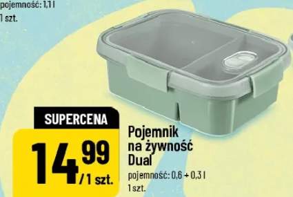 Pojemnik na żywność Dual pojemność: 0.6 + 0.3 l