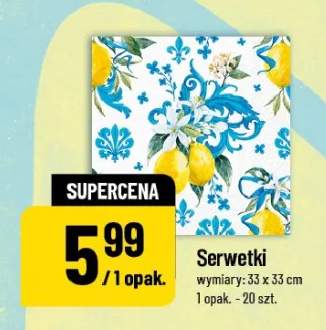 Serwetki wymiary: 33 x 33 cm