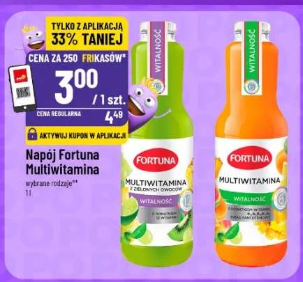 Napój Fortuna Multiwitamina wybrane rodzaje