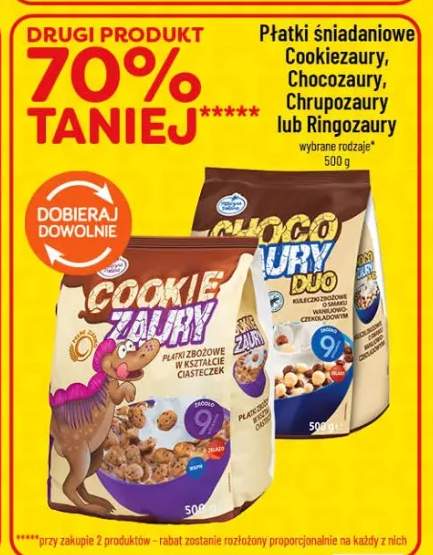 Płatki śniadaniowe Ringozaury