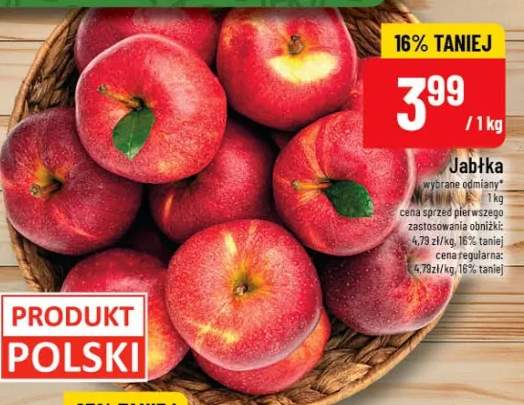 Jabłka wybrane odmiany