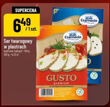 Ser twarogowy w plastrach Gusto premium