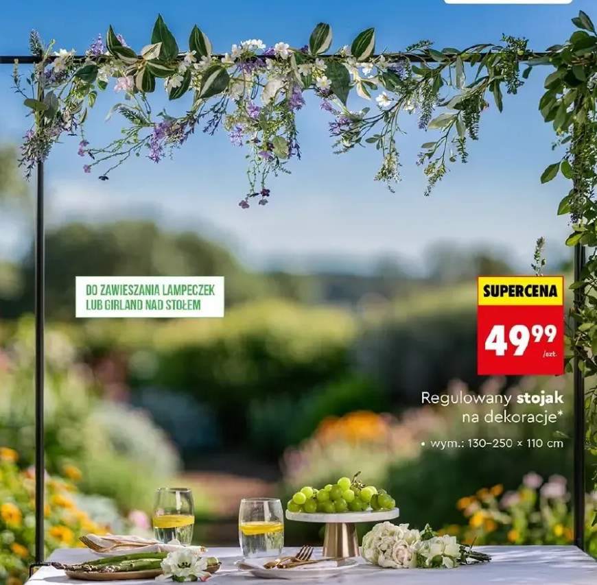 Regulowany stojak na dekoracje