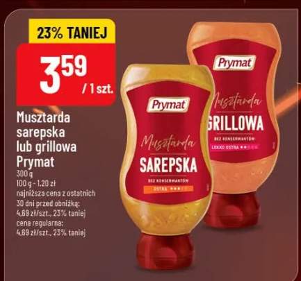 Musztarda sarepska lub grillowa