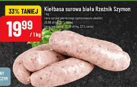 Kiełbasa surowa biała