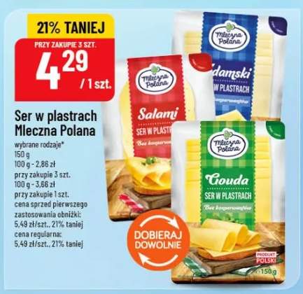 Ser w plastrach Mleczna Polana