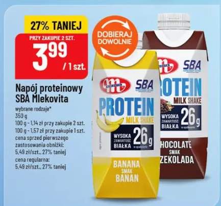 Napój proteinowy SBA Mlekovita