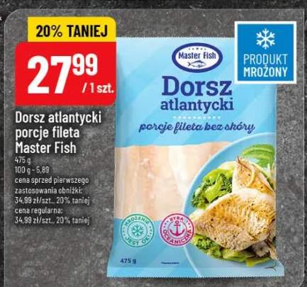 Dorsz atlántycki porcje fileta