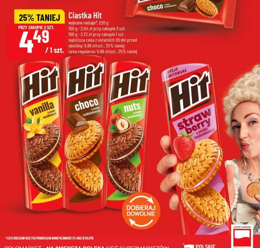 Ciastka Hit wybrane rodzaje