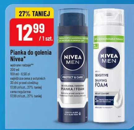 Pianka do golenia Protect & Care lub Sensitive