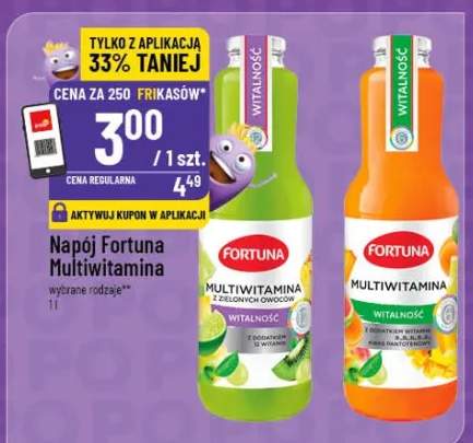 Napój Multiwitamina wybrane rodzaje