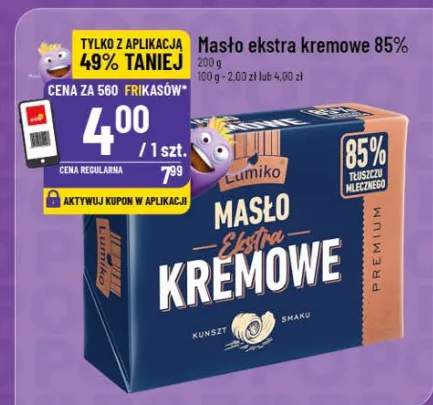 Masło ekstra kremowe 85%