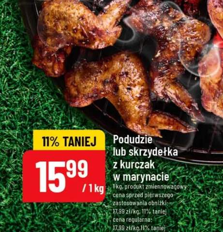 Podudzie lub skrzydełka z kurczak w marynacie