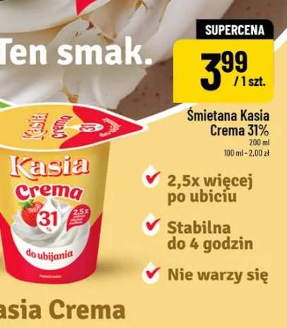 Śmietana Kasia Crema 31%