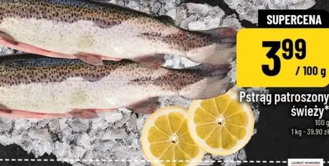 Pstrąg patroszony świeży