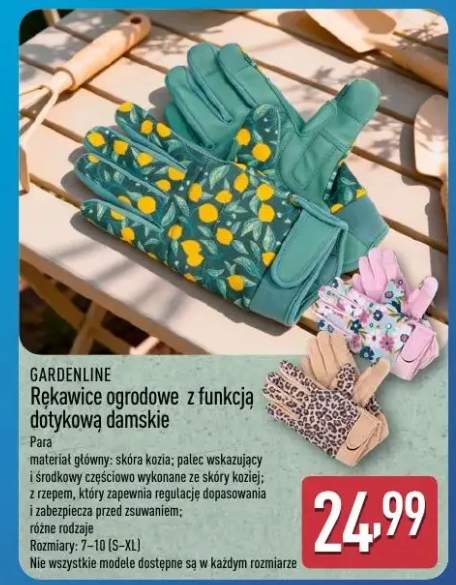 Rękawice ogrodowe z funkcją dotykową damskie