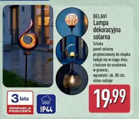 Lampa dekoracyjna solarna