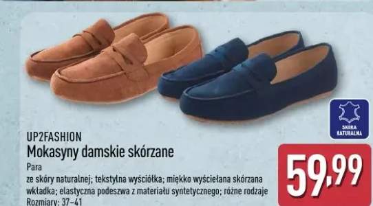 Mokasyny damskie skórzane