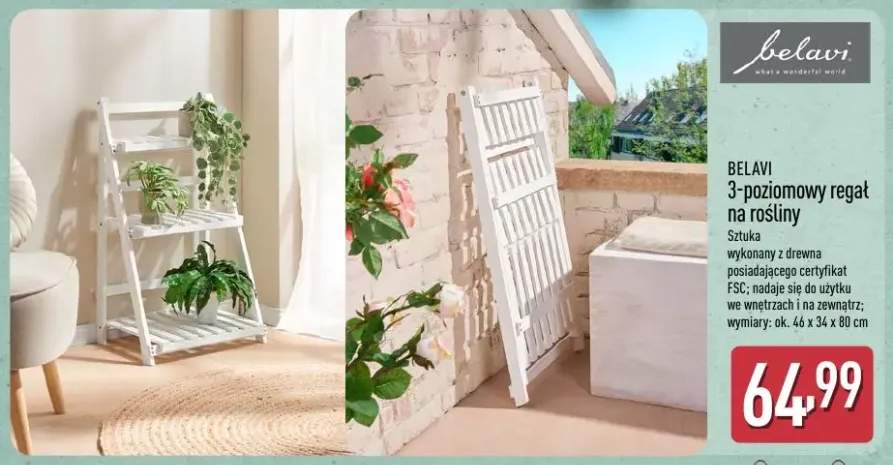 3-poziomowy regał na rośliny