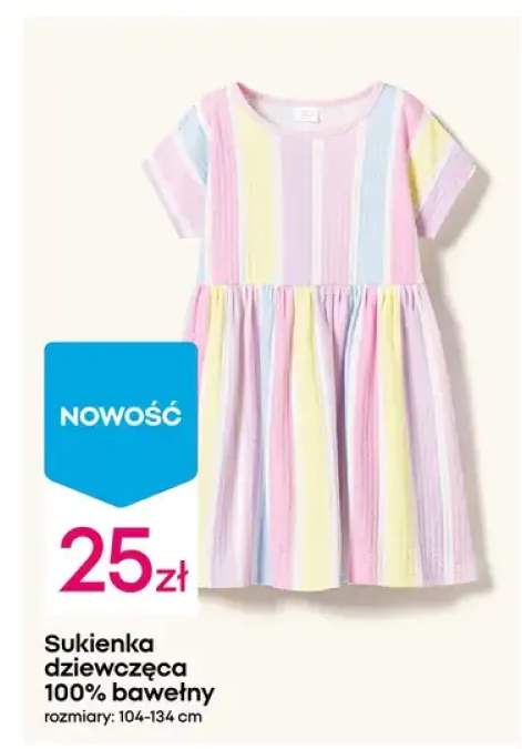 Sukienka dziewczęca 100% bawełny