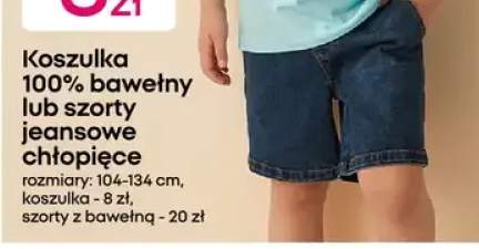 Szorty jeansowe chłopięce