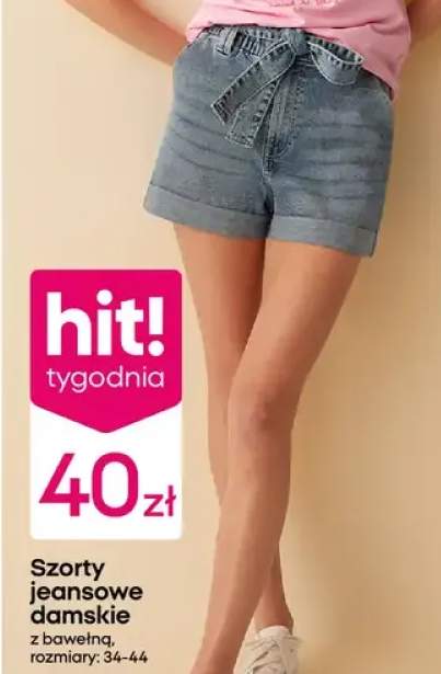 Szorty jeansowe damskie z bawełną
