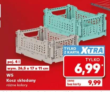 Kosz składany różne kolory