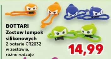 Zestaw lampek silikonowych 2 baterie CR2032 w zestawie, różne rodzaje