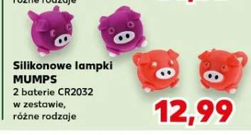 Silikonowe lampki MUMPS 2 baterie CR2032 w zestawie, różne rodzaje