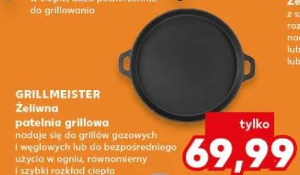 Żeliwna patelnia grillowa nadaje się do grillów gazowych i węglowych lub do bezpośredniego użycia w ogniu, równomierny i szybki rozkład ciepła