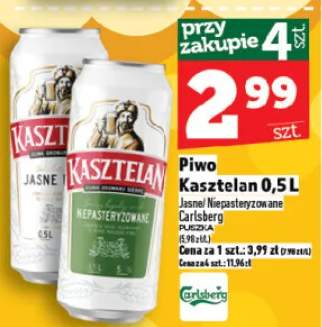 Piwo Kasztelan jasne niepasteryzowane