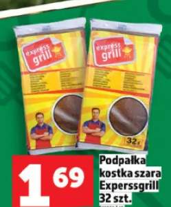 Podpałka kostka szara