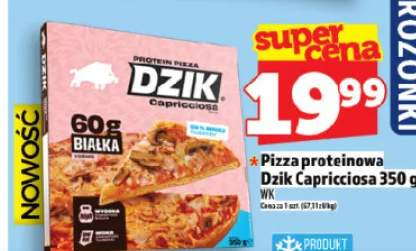 Pizza proteinowa Dzik Capricciosa