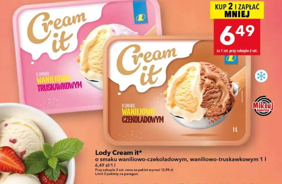 Lody o smaku waniliowo-czekoladowym