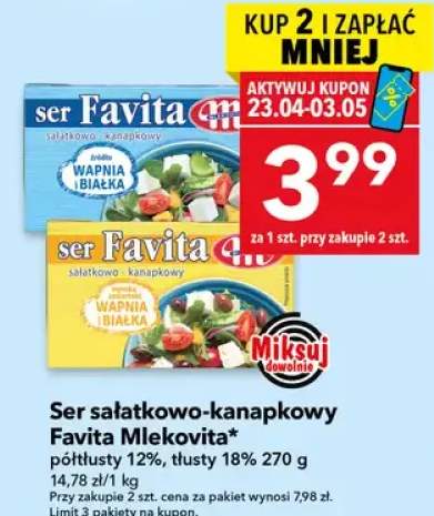 Ser sałatkowo-kanapkowy półtłusty 12%, tłusty 18%