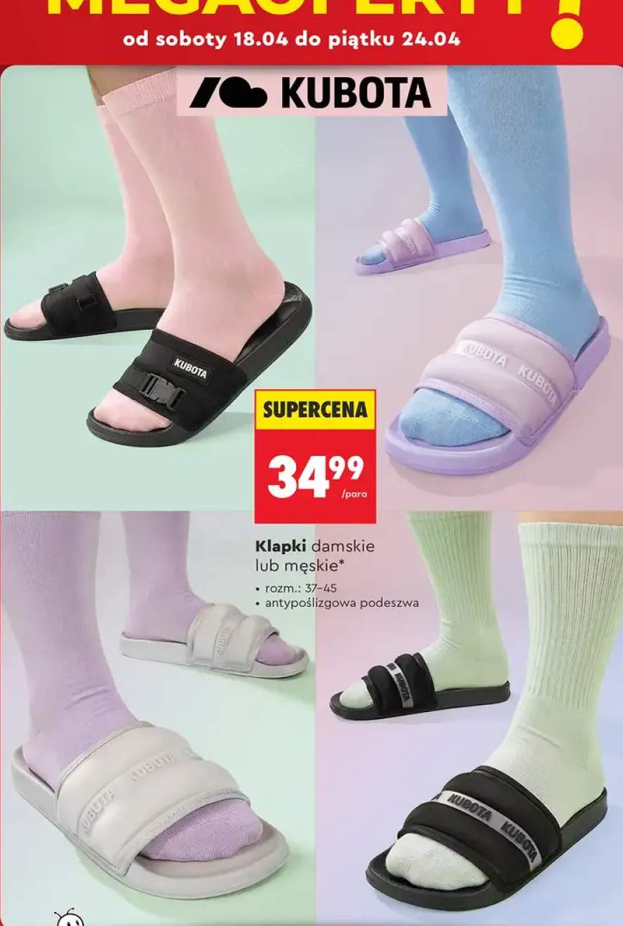 Klapki damskie lub męskie