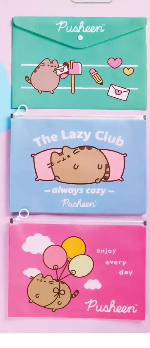 Teczka zamykana na zatrzask lub suwak