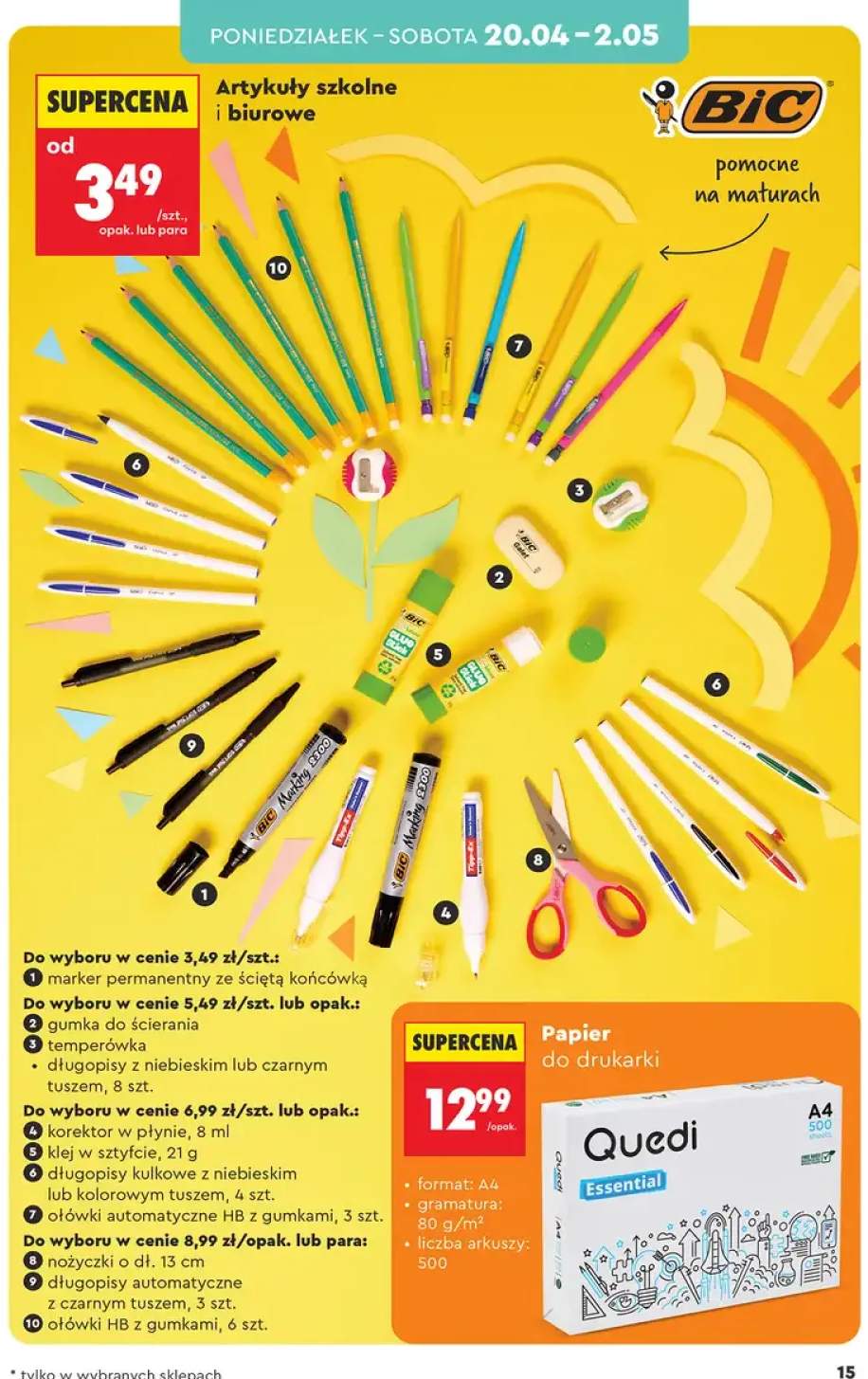 Ołówki HB z gumkami