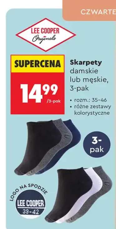 Skarpety damskie lub męskie, 3-pak