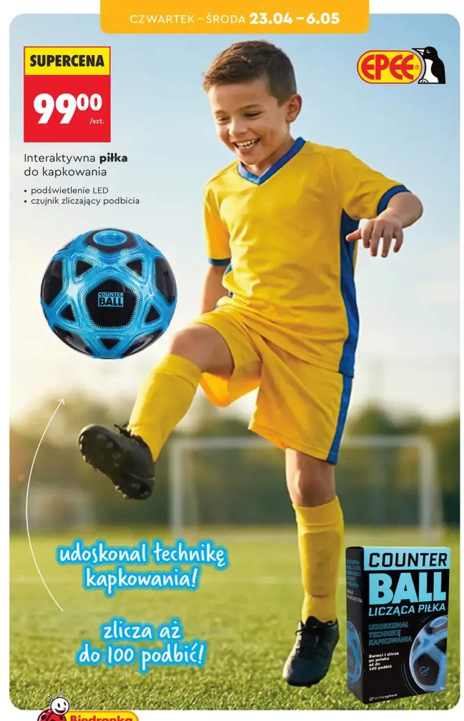 Interaktywna piłka do kapkowania